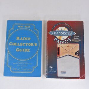 2 Books - Collector's Radio Guide 1921 - 1932, and Transistor Radios Values